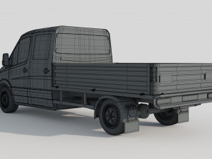 Mercedes Benz Sprinter Double Cab Pickup 3D Модель