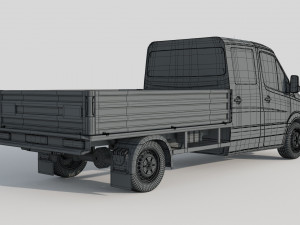 Mercedes Benz Sprinter Double Cab Pickup 3D Модель