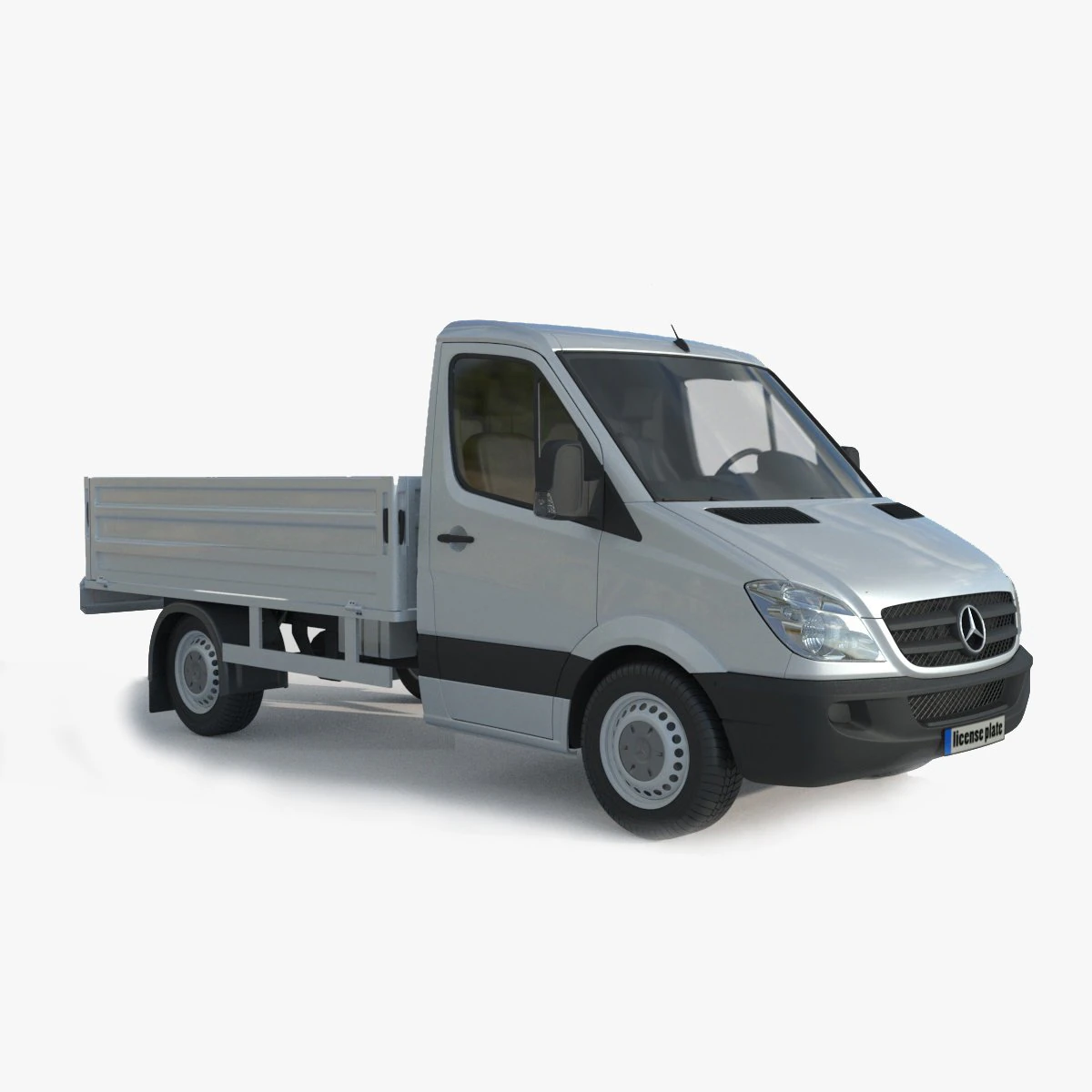 Mercedes Benz Sprinter Crafter van 3D Model .c4d .max .obj .3ds .fbx .stl .blend 