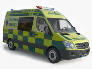 Mercedes Benz Sprinter Ambulance 3D Model