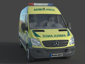 Mercedes Benz Sprinter Ambulance 3D-Modell
