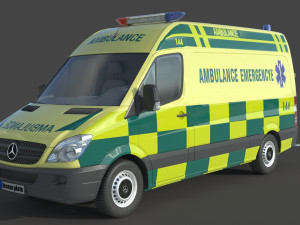Mercedes Benz Sprinter Ambulance 3D-Modell