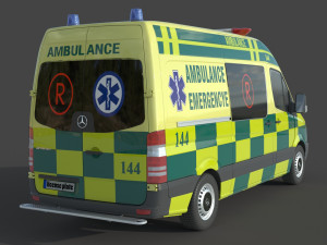 Mercedes Benz Sprinter Ambulance 3D-Modell