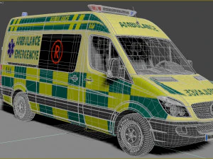 Mercedes Benz Sprinter Ambulance 3D Model