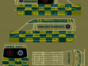 Mercedes Benz Sprinter Ambulance 3D-Modell