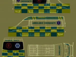 Mercedes Benz Sprinter Ambulance 3D Model