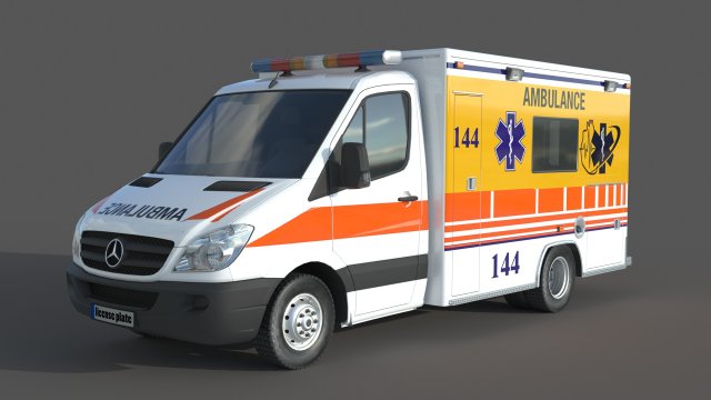 Ambulance Mercedes-Benz Sprinter II 319CDI KRANKENWAGEN NAVI AUTOM.TEMPO ,  17500 EUR - Truck1 ID - 7649051