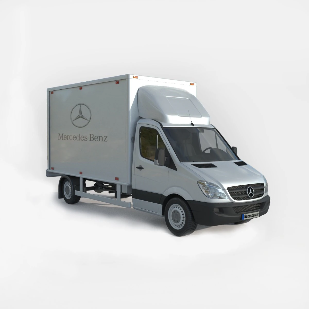 Mercedes Benz Sprinter 316 CDI Bakgavellyft 3D Model .c4d .max .obj .3ds .fbx .stl .blend 