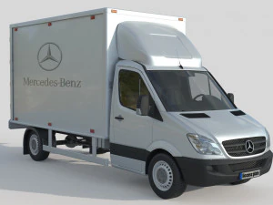 Mercedes Benz Sprinter 316 CDI Bakgavellyft 3D Model