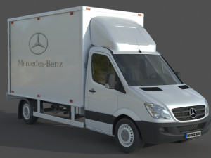 Mercedes Benz Sprinter 316 CDI Bakgavellyft 3Dモデル