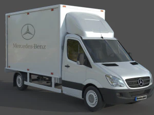 Mercedes Benz Sprinter 316 CDI Bakgavellyft 3D Model