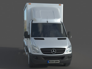 Mercedes Benz Sprinter 316 CDI Bakgavellyft 3Dモデル