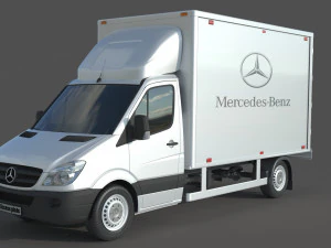 Mercedes Benz Sprinter 316 CDI Bakgavellyft 3D Model