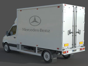 Mercedes Benz Sprinter 316 CDI Bakgavellyft 3D Model