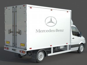 Mercedes Benz Sprinter 316 CDI Bakgavellyft 3Dモデル