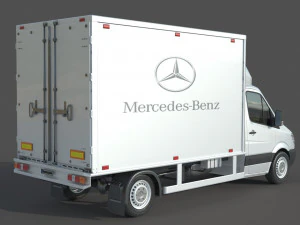 Mercedes Benz Sprinter 316 CDI Bakgavellyft 3D Model