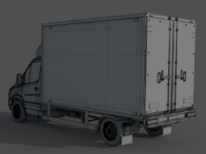 Mercedes Benz Sprinter 316 CDI Bakgavellyft 3Dモデル
