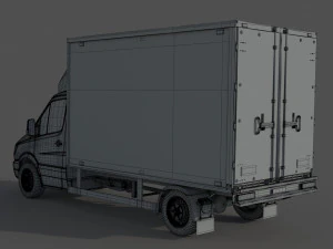 Mercedes Benz Sprinter 316 CDI Bakgavellyft 3D Model