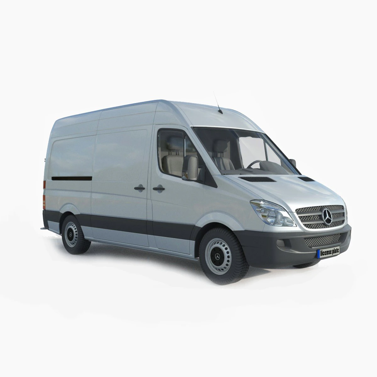 Mercedes Benz Sprinter 3D Model .c4d .max .obj .3ds .fbx .stl .blend