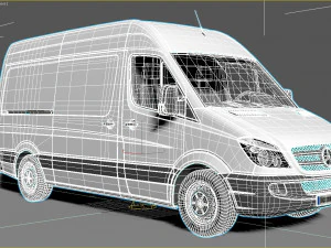 Mercedes Benz Sprinter 3D Model