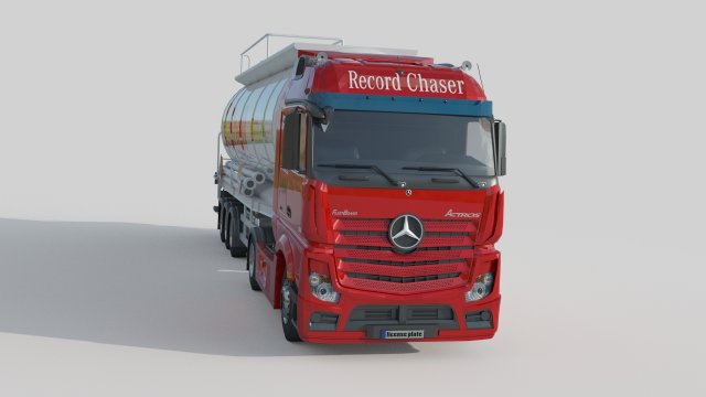 Mercedes Actros Fuel Tanker 3D Model in Wagon 3DExport