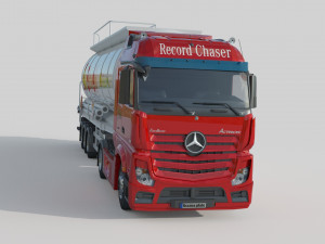 Mercedes Actros Fuel Tanker 3D Model