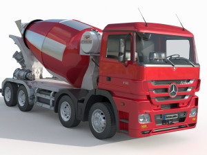 Mercedes Actros 4140 Mixer 3D-Modell