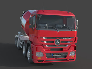 Mercedes Actros 4140 Mixer 3D-Modell