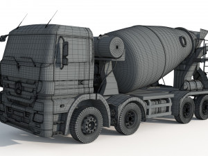 Mercedes Actros 4140 Mixer 3D-Modell