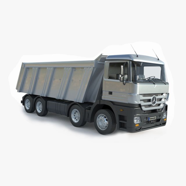 Mercedes Actros 4140 3D Model .c4d .max .obj .3ds .fbx .stl .blend 