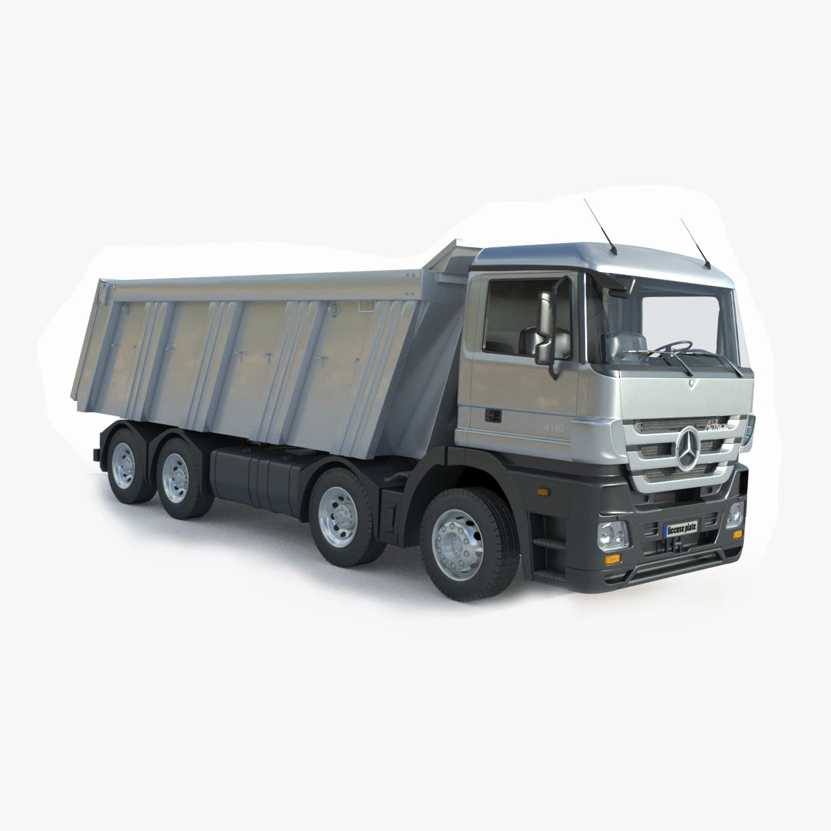 Mercedes Actros 4140 3D Model .c4d .max .obj .3ds .fbx .stl .blend 