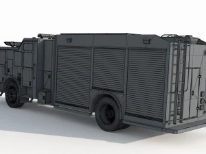 Fire Rescue Truck 3D Model