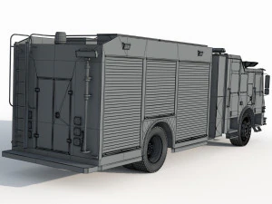 Fire Rescue Truck 3D Model