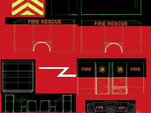 Fire Rescue Truck 3D Model