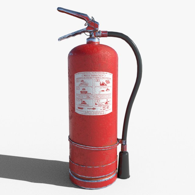 Fire extinguisher Modèle 3D .c4d .max .obj .3ds .fbx .stl .blend