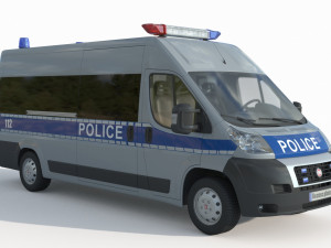 Fiat Ducato Van Police Modelo 3D