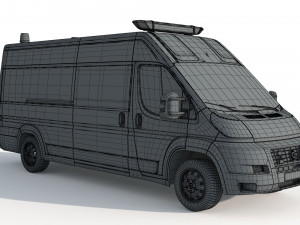 Fiat Ducato Van Police Modelo 3D