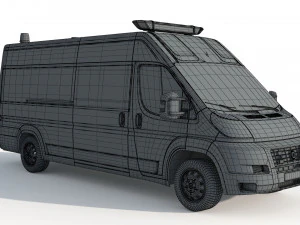 Fiat Ducato Van Police 3D Model