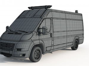 Fiat Ducato Van Police Modelo 3D