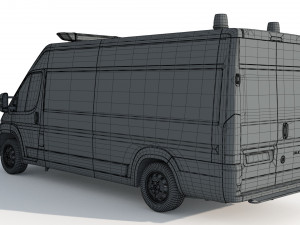 Fiat Ducato Van Police Modelo 3D