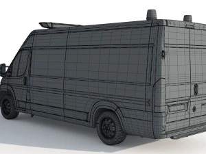 Fiat Ducato Van Police 3D Model