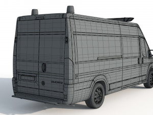 Fiat Ducato Van Police Modelo 3D