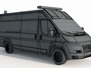 Fiat Ducato Van Ambulance 3D Model