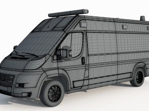 Fiat Ducato Van Ambulance 3D 模型
