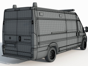 Fiat Ducato Van Ambulance 3D 模型