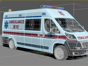 Fiat Ducato Van Ambulance 3D 模型