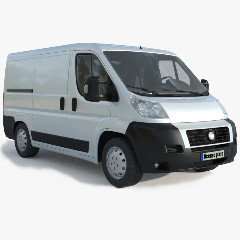 Fiat Ducato 23 MJT Panelvan 3D Model .c4d .max .obj .3ds .fbx .stl .blend 