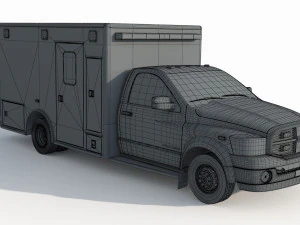 Dodge Ran 5500 Fire Rescue 3D Model