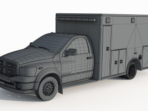 Dodge Ran 5500 Fire Rescue 3D Модель