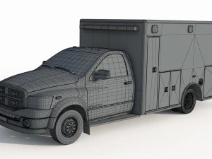 Dodge Ran 5500 Fire Rescue 3D Model